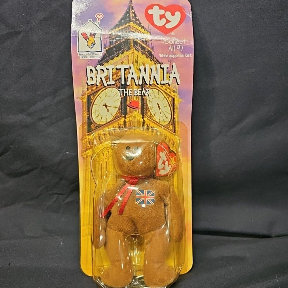 Ty McDonalds Beanie Babies 1999 Britannia The Bear DOB 1997 With Oak Brook Error